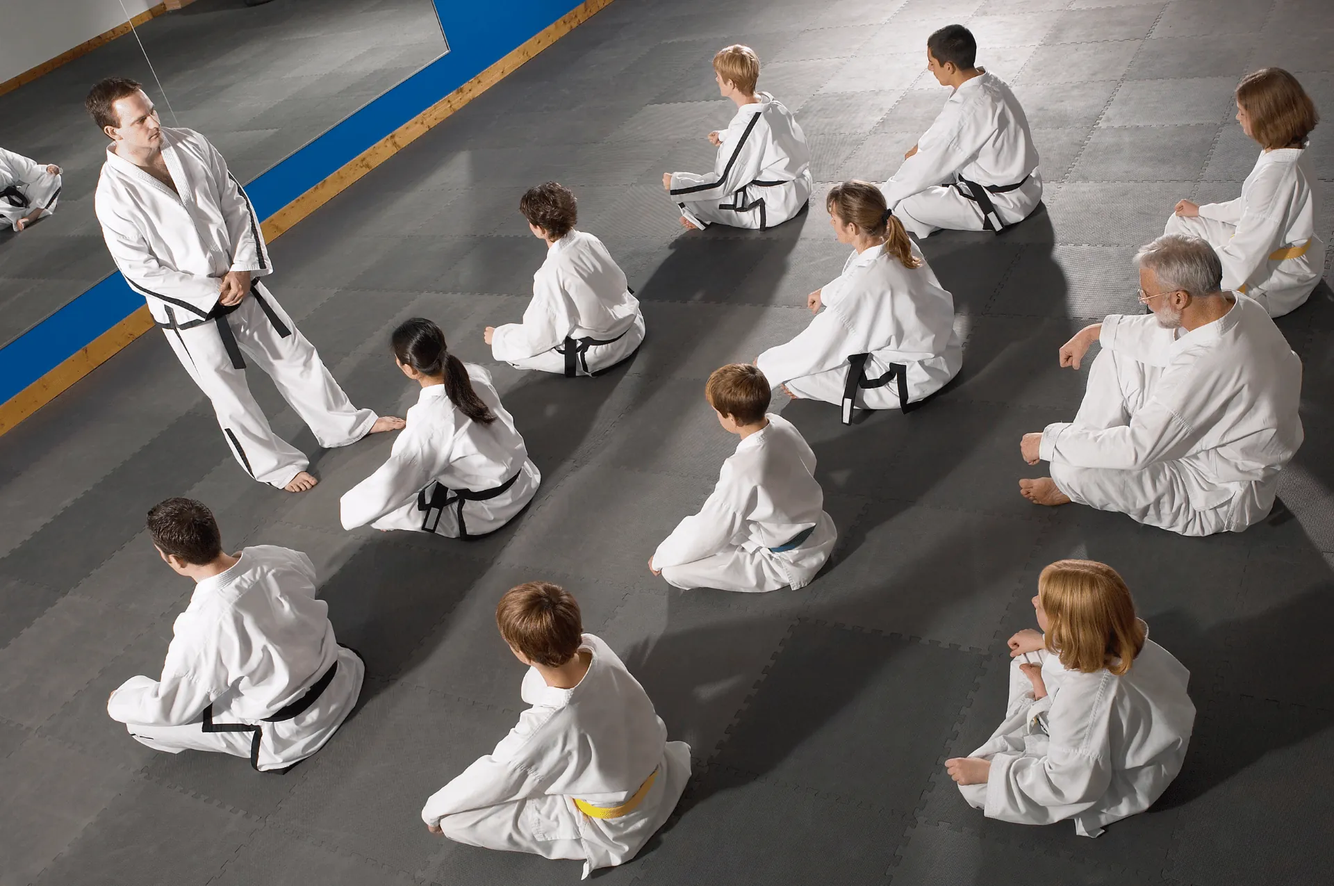 Students training at World Class Taekwondo